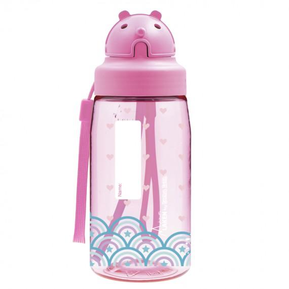 BOTELLA INFANTIL TRITAN T.OBY ROSADO SALTOS 0.45L - LAKEN