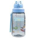 BOTELLA INFANTIL TRITAN T.OBY AZUL ROBOT ESPACIAL 0.45L - LAKEN