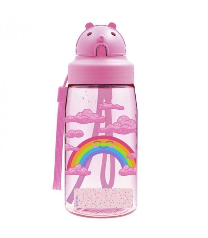 BOTELLA INFANTIL TRITAN T.OBY ROSADO NUBES DULCES 0.45L - LAKEN