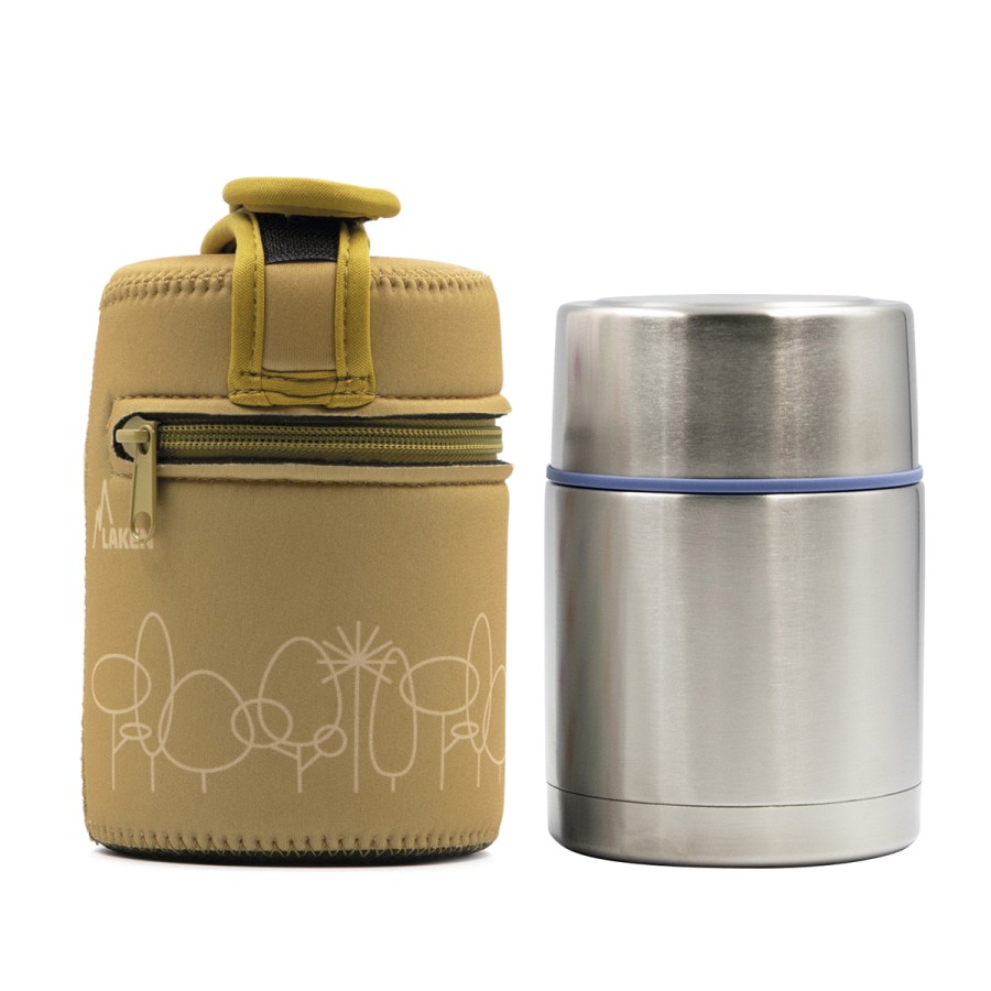 TERMO ALIMENTOS A.INOX. 0.50L Y FUNDA BOSQUE - LAKEN