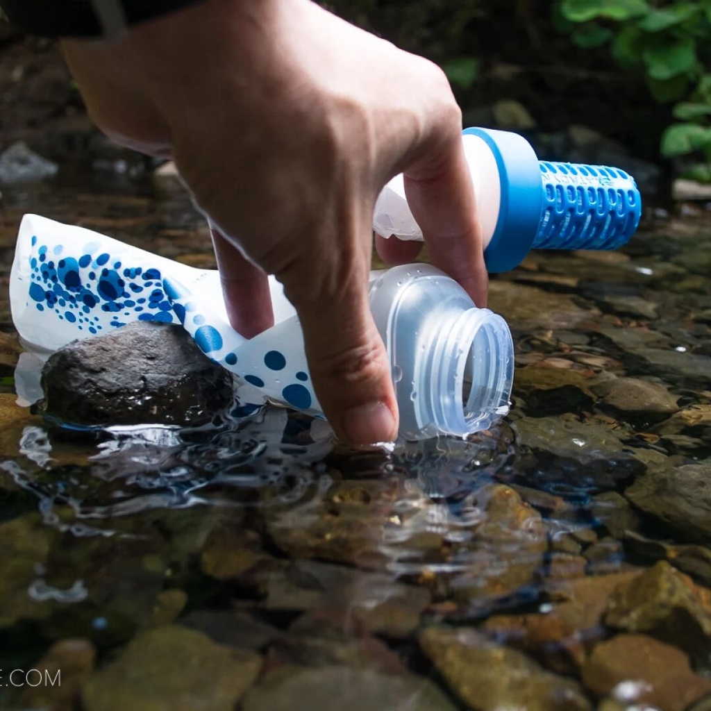 BOTELLA PLEGABLE CON FILTRO DE AGUA BEFREE 600ML - KATADYN