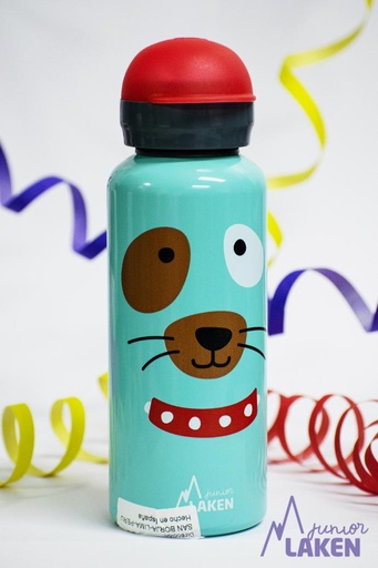 BOTELLA ALUMINIO T.HIT ROJO 0.45L PERRITO - LAKEN