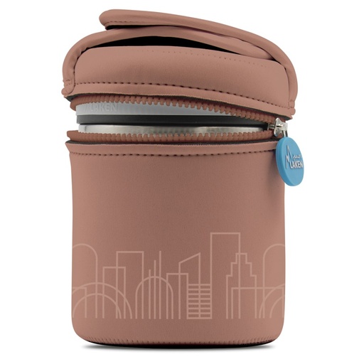 [4033901003] TERMO ALIMENTOS A.INOX. 1.00L + 2 R.ALIM. FUNDA CIUDAD - LAKEN